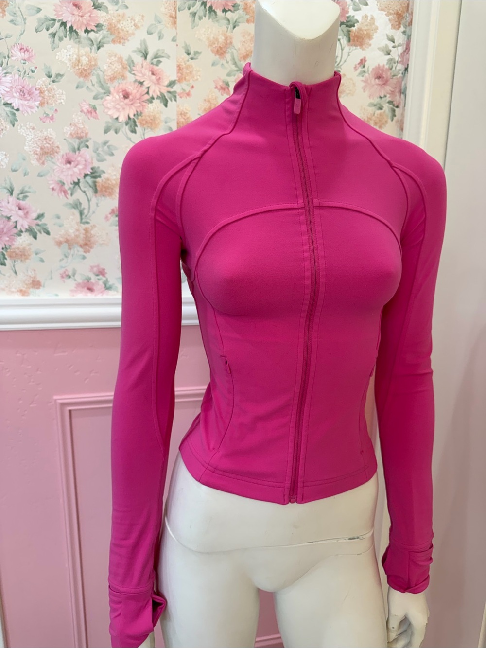 lululemon athletica Hot Pink Full-Zip Athletic Jacket